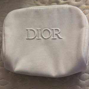 Dior Classic White Makeup Bag